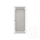Lanberg fali rackszekrény (19", 27U, 600x600 mm, üvegajtó, lapraszerelt, szürke)