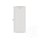 Lanberg fali rackszekrény (19", 27U, 600x600 mm, üvegajtó, lapraszerelt, szürke)