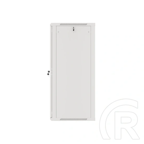 Lanberg fali rackszekrény (19", 27U, 600x600 mm, üvegajtó, lapraszerelt, szürke)