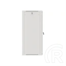 Lanberg fali rackszekrény (19", 27U, 600x600 mm, üvegajtó, lapraszerelt, szürke)