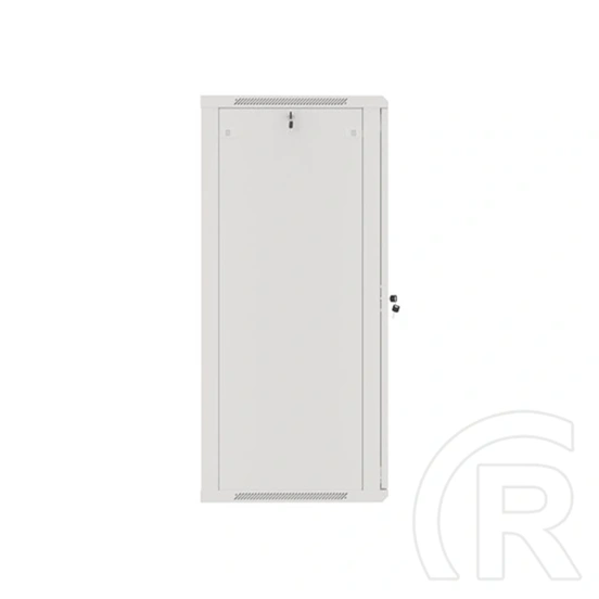 Lanberg fali rackszekrény (19", 27U, 600x600 mm, üvegajtó, lapraszerelt, szürke)