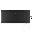 Lanberg fali rackszekrény (19", 4U, lapraszerelt, 600x600 mm, fekete)
