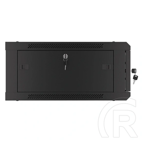 Lanberg fali rackszekrény (19", 4U, lapraszerelt, 600x600 mm, fekete)