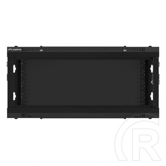 Lanberg fali rackszekrény (19", 4U, lapraszerelt, 600x600 mm, fekete)