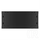Lanberg fali rackszekrény (19", 4U, lapraszerelt, 600x600 mm, fekete)