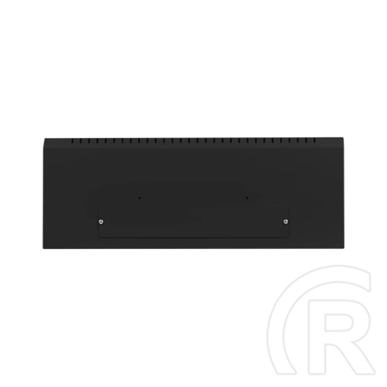 Lanberg fali rackszekrény (19", 6U+3U, 540x200 mm, alacsony profil, összeszerelt, fekete)
