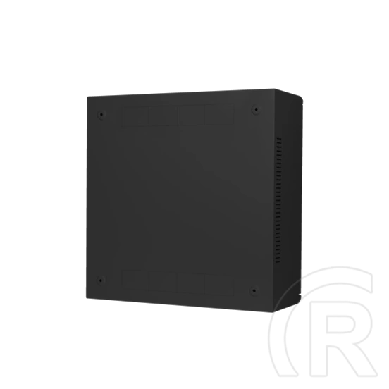 Lanberg fali rackszekrény (19", 6U+3U, 540x200 mm, alacsony profil, összeszerelt, fekete)