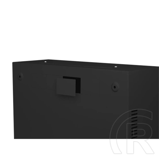 Lanberg fali rackszekrény (19", 6U+3U, 540x200 mm, alacsony profil, összeszerelt, fekete)