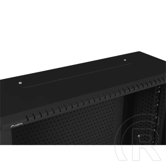 Lanberg fali rackszekrény (19", 6U+3U, 540x200 mm, alacsony profil, összeszerelt, fekete)