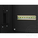 Lanberg fali rackszekrény (19", 6U+3U, 540x200 mm, alacsony profil, összeszerelt, fekete)