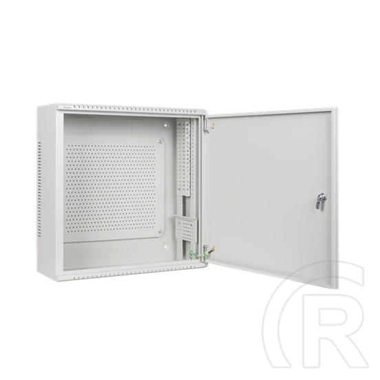 Lanberg fali rackszekrény (19", 6U+3U, 540x200 mm, alacsony profilú, összeszerelt, szürke)