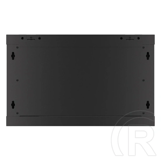 Lanberg fali rackszekrény (19", 6U, 600mm mély, lapraszerelt, edzett üveg első ajtó, fekete)