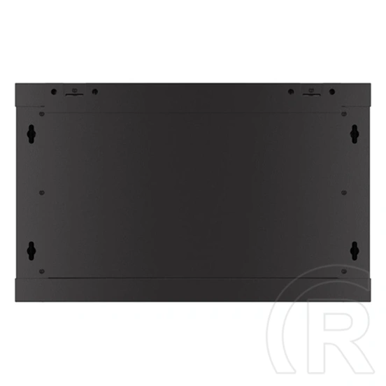 Lanberg fali rackszekrény (19", 6U, 600x450 mm, perforált ajtó, lapraszerelt, fekete)