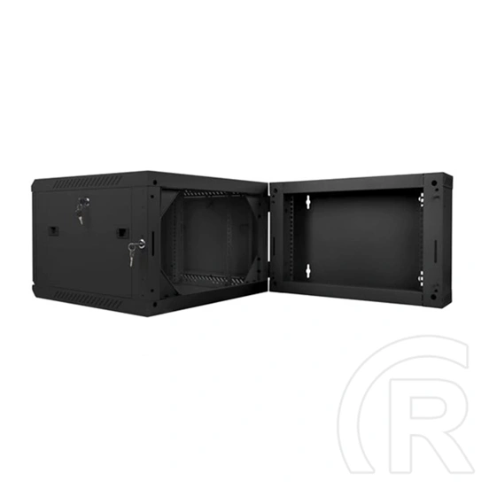Lanberg fali rackszekrény (19", 6U, 600x600 mm, lapraszerelt, szürke)
