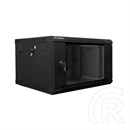 Lanberg fali rackszekrény (19", 6U, 600x600 mm, lapraszerelt, szürke)