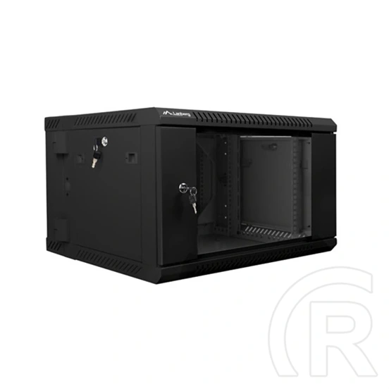 Lanberg fali rackszekrény (19", 6U, 600x600 mm, lapraszerelt, szürke)