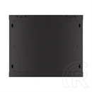 Lanberg fali rackszekrény (19", 9U, 600x450 mm, perforált ajtó, lapraszerelt, fekete)