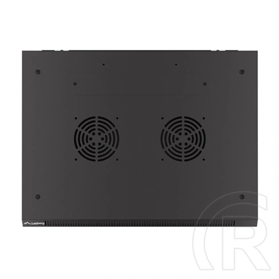 Lanberg fali rackszekrény (19", 9U, 600x450 mm, perforált ajtó, lapraszerelt, fekete)