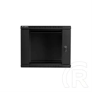 Lanberg fali rackszekrény (19", 9U, lapraszerelt, 450mm mély, fekete)