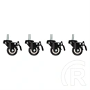 Lanberg görgőkészlet (19", fali rack, M10, 4 db, fekete)