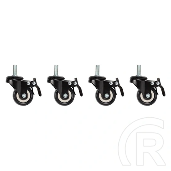 Lanberg görgőkészlet (19", fali rack, M10, 4 db, fekete)