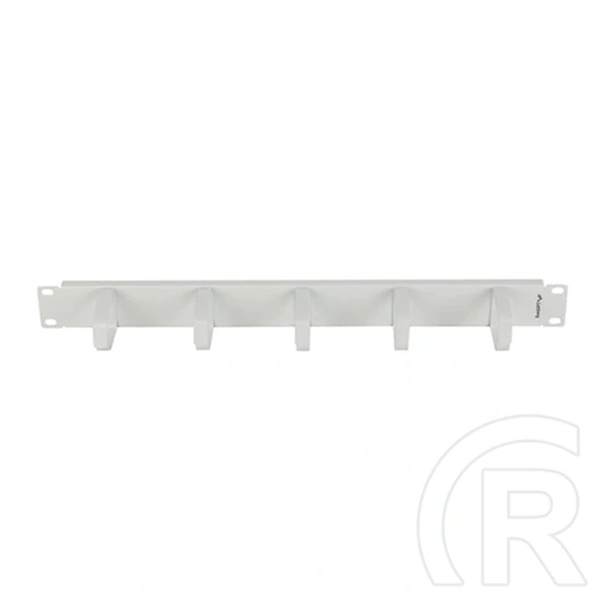 Lanberg gyűrűs kábelrendező panel (19", 1U, 5 fém gyűrű, szürke)