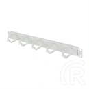 Lanberg gyűrűs kábelrendező panel (19", 1U, 5 fém gyűrű, szürke)