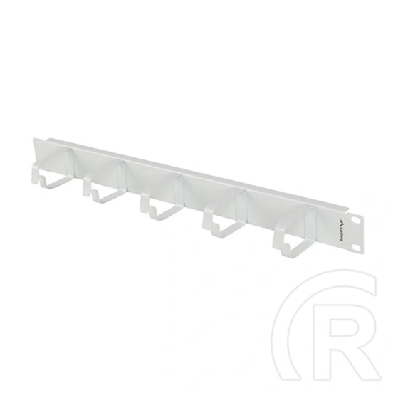Lanberg gyűrűs kábelrendező panel (19", 1U, 5 fém gyűrű, szürke)