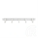 Lanberg gyűrűs kábelrendező panel (19", 1U, 5 műanyag gyűrű, műanyag, szürke)