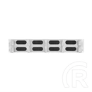 Lanberg gyűrűs panel kábelátvezető (19", 2U, 10 gyűrű, fésűs, szürke)