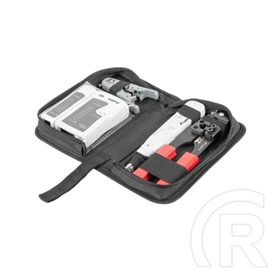 Lanberg hálózati szerszám- és tesztkészlet (LSA/Krone, RJ45 krimp. kábeltesz. RJ45/RJ12/RJ11, fehér/fekete/piros/szürke)