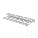 Lanberg kábelrendező (19", 1U, levehető fedél, átvezető nyílás, 70mm mély, szürke)