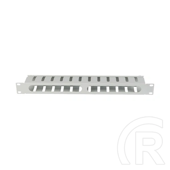 Lanberg kábelrendező (19", 1U, levehető fedél, átvezető nyílás, 70mm mély, szürke)
