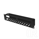 Lanberg kábelrendező (19", 2U, levehető fedél, átvezető nyílás, 70mm mély, fekete)