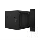 Lanberg kétrészes fali rackszekrény (19", 9U, lapraszerelt, 600 mm mély, 600x600, fekete)