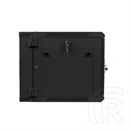 Lanberg kétrészes fali rackszekrény (19", 9U, lapraszerelt, 600 mm mély, 600x600, fekete)