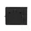 Lanberg kétrészes fali rackszekrény (19", 9U, lapraszerelt, 600 mm mély, 600x600, fekete)