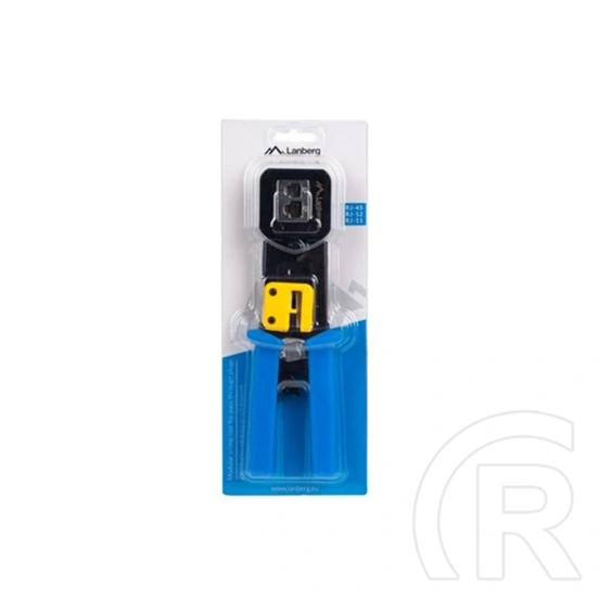 Lanberg krimpelő szerszám (RJ45, RJ11, RJ12 moduláris csatlakozókhoz, fekete, kék)