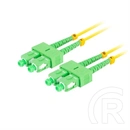 Lanberg optikai patch SM SC/APC-SC/APC duplex (2 m, LSZH, G657A1, 3,0 mm, sárga)