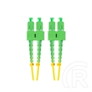 Lanberg optikai patch SM SC/APC-SC/APC duplex (2 m, LSZH, G657A1, 3,0 mm, sárga)