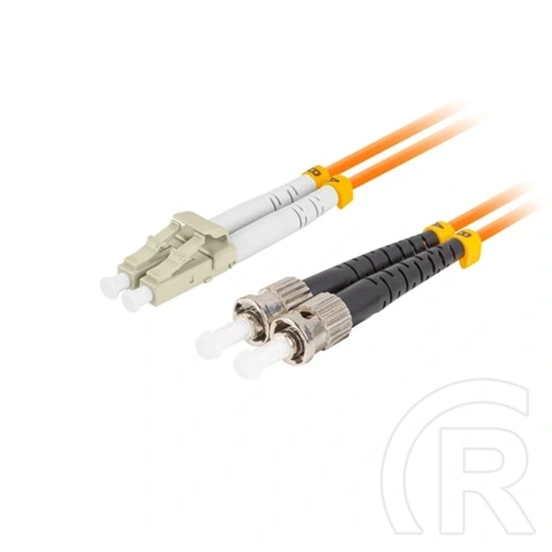 Lanberg optikai patch kábel (15 m, ST/UPC-LC/UPC, duplex, OM2 50/125, LSZH, 3 mm, narancssárga)