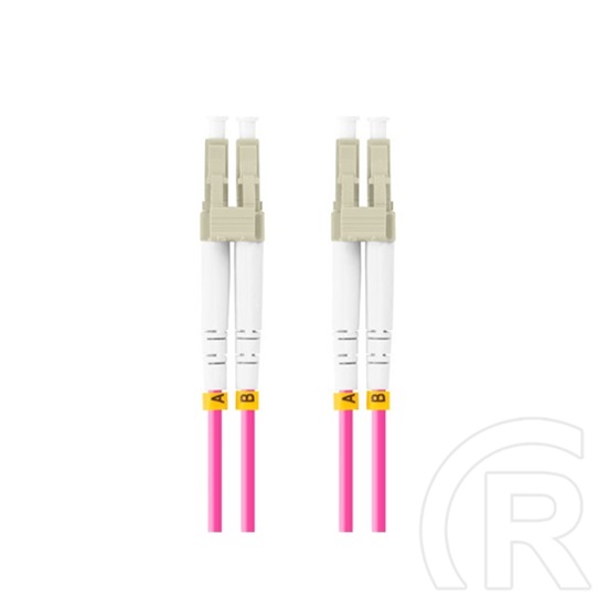 Lanberg optikai patch kábel, LC/UPC-LC/UPC duplex OM4 50/125, 50 cm