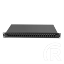 Lanberg optikai patch panel (19", 1U, 24 port, SC simplex/LC duplex, fekete)