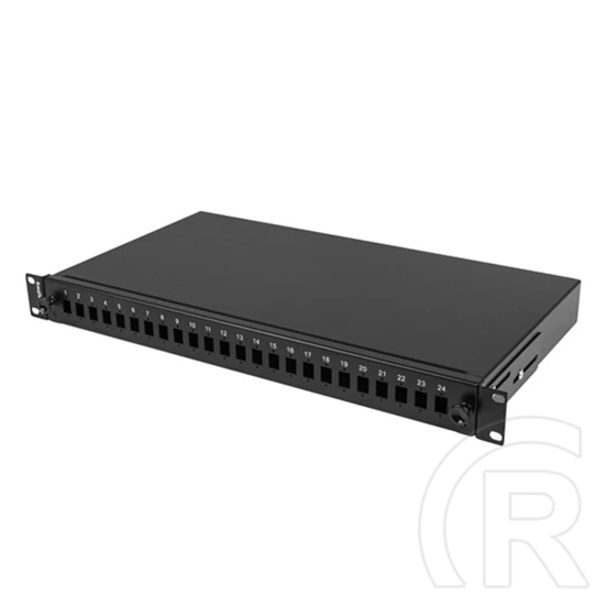 Lanberg optikai patch panel (19", 1U, 24 port, SC simplex/LC duplex, fekete)