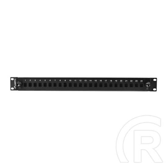 Lanberg optikai patch panel (19", 1U, 24 port, SC simplex/LC duplex, fekete)