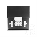 Lanberg optikai patch panel (19", 1U, 24 port, SC simplex/LC duplex, fekete)