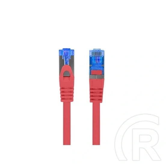 Lanberg patch kábel CAT6A S/FTP LSZH CCA (0,5 m, piros)