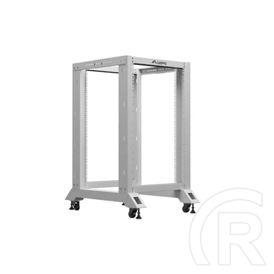 Lanberg rack keret (19", 18U, 600x800 mm, nyitott, szürke)