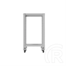 Lanberg rack keret (19", 18U, 600x800 mm, nyitott, szürke)
