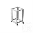 Lanberg rack keret (19", 18U, 600x800 mm, nyitott, szürke)